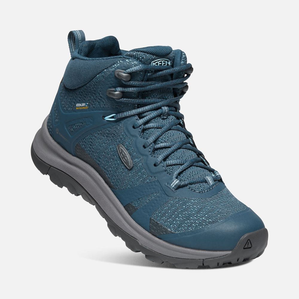 Keen Outdoor Bot Kadın Mavi - Terradora Ii Waterproof - Türkiye LTYR73568